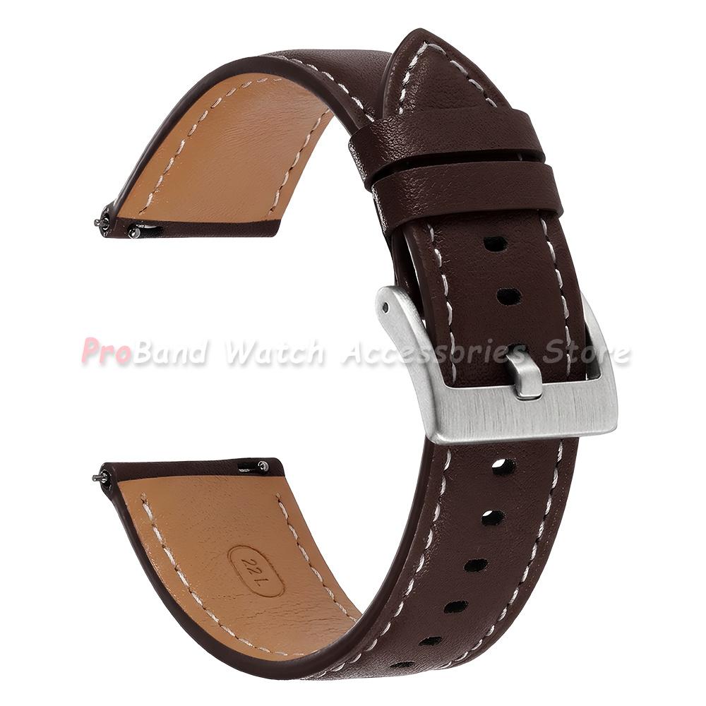 Universal Calfskin Band 18mm 20mm 22mm Watchband Soft Genuine Leather Watch Straps Men Women Business Bracelet Watch Accessories