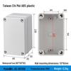Outdoor Waterproof ABS Power Supply & Monitoring Socket Box with Wiring Terminal & Button