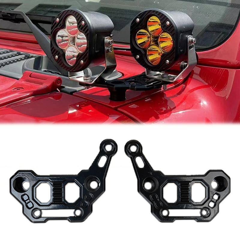 Reinforced Aluminum A Column Pair Light Bracket For Common Adventure Vehicle Models