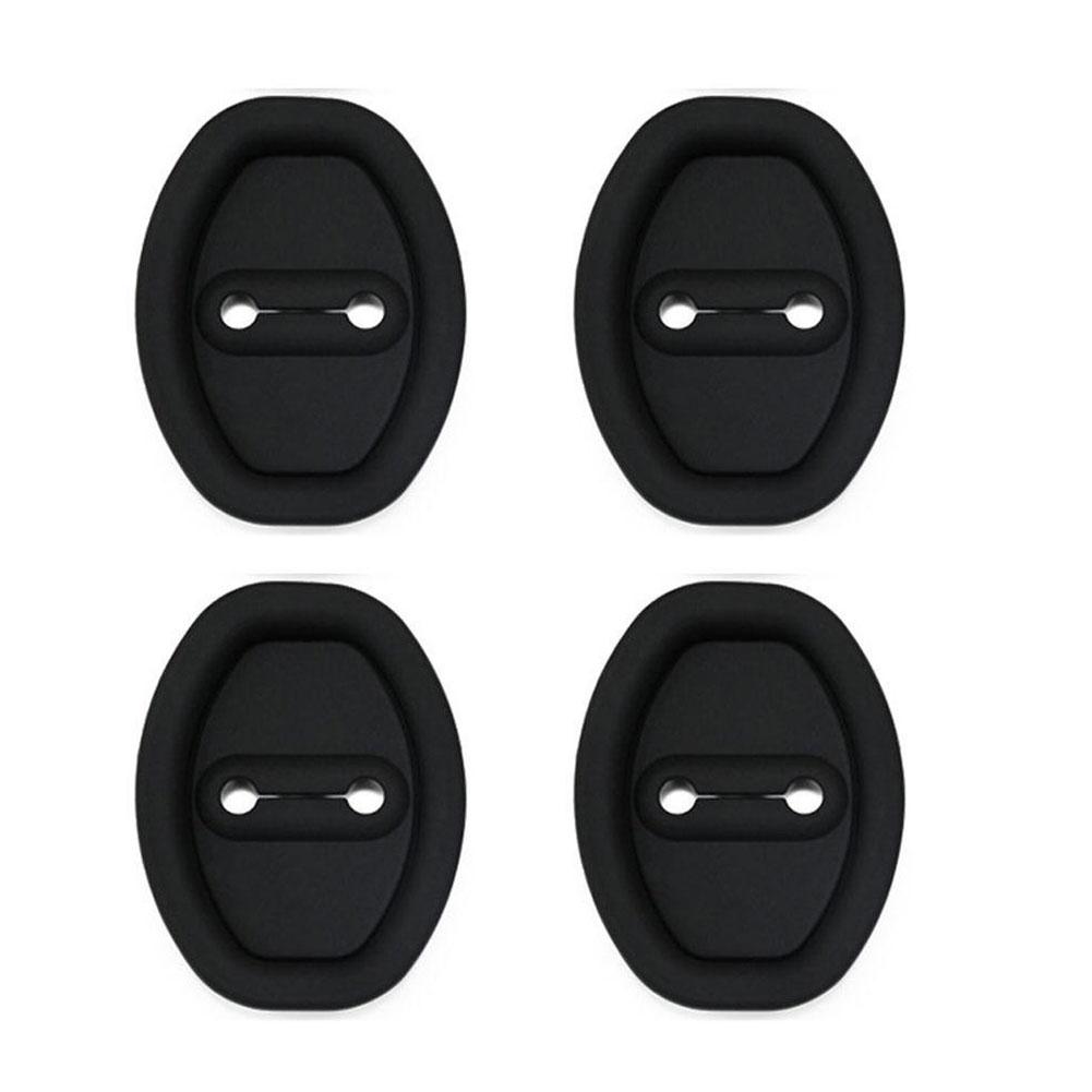 

Car Door Lock Shock Absorber Cushion Crash Protection Cushion Seal Guard Plug Silicone Crash Protection Kit Accessories чёрный