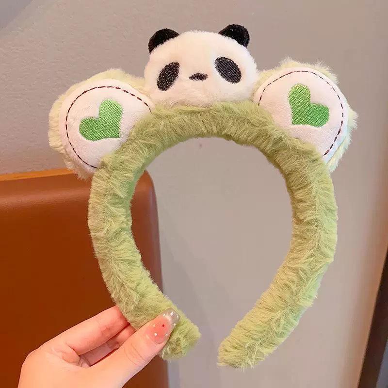 Cartoon Plush Headband: Cute Hair Accessory for Women & Kids, Perfect for Face Washing
