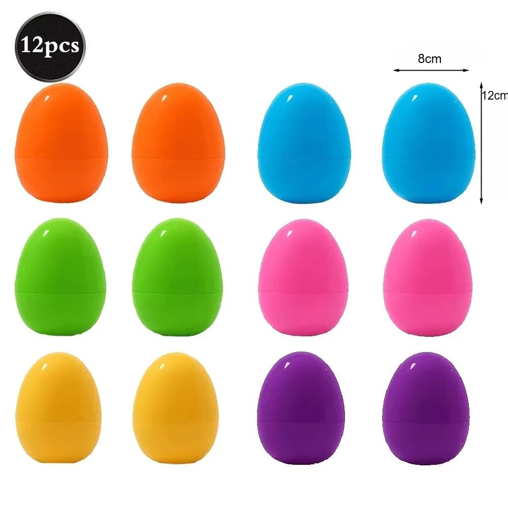 

Empty Color Plastic Easter Eggs DIY Craft Friendly for Spring Party Decorations And Easter Basket Fillers