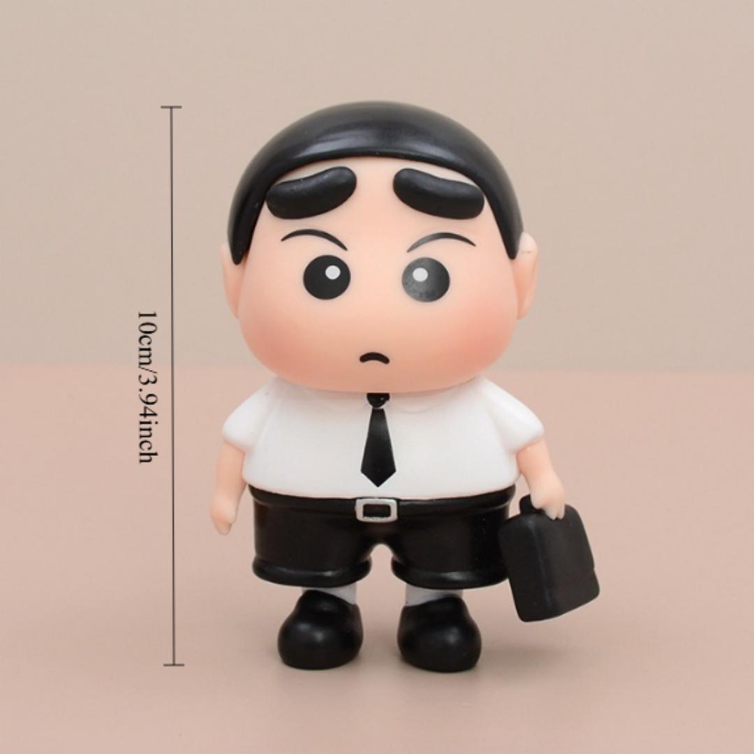 Crayon Shin chan Series Working Shin chan Maid Shin chan Cute Creative Desktop Anime Figure