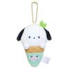 [Kamio Japan] Sanrio Characters X Mochimochi Panda [Mascot] Mascot KeychainPochacco Ice Cream Sanrio