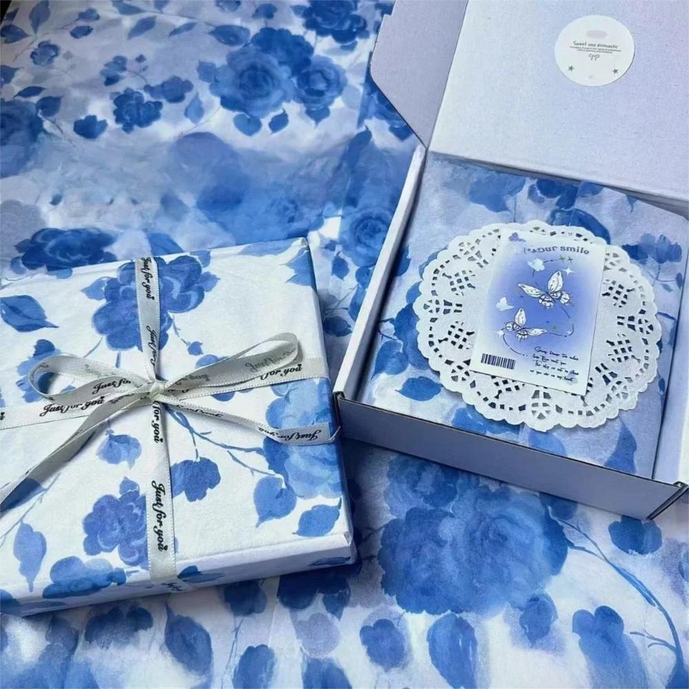 10PCS Hand-rubbed Bowknot Sydney Paper Cotton Texture Bowknot Design Cotton Paper Gift Wrapping Flower Wrapping