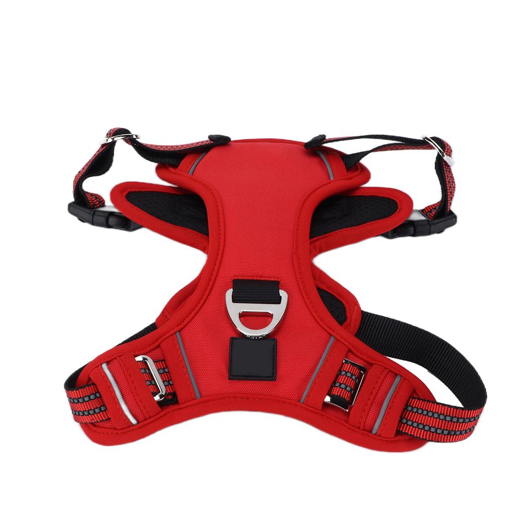 Pet Sports Chest Harness Reflective Adjustable Explosion Proof Breathable Sport Harness with Handle for Medium Large Dog