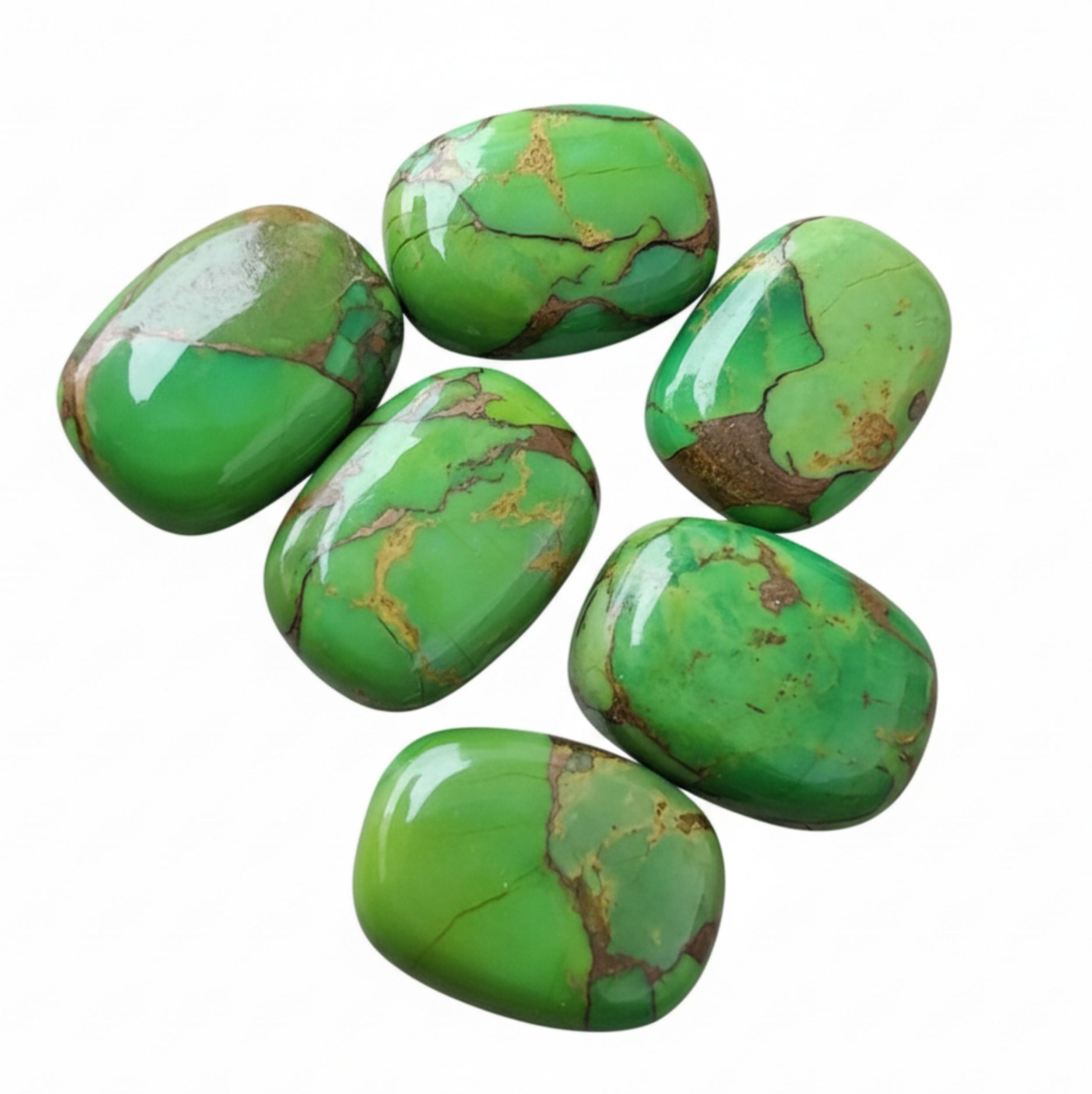 

Зеленый Кабошон из Бирюзы из Меди - Полированный Натуральный Овальный Драгоценный Камень для Изготовления Ювелирных Изделий 5x7mm зелёный