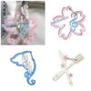Multifunctional Keychain Carabiner Clip with Secure Lock Plastic Texture Perfect for Outdoor Backpack Keys and Daily Use