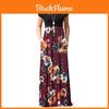 Superbe Robe Longue Maxi Florale Bohème pour Femmes, Idéale pour les Soirées Cocktail et les Événements d'Été