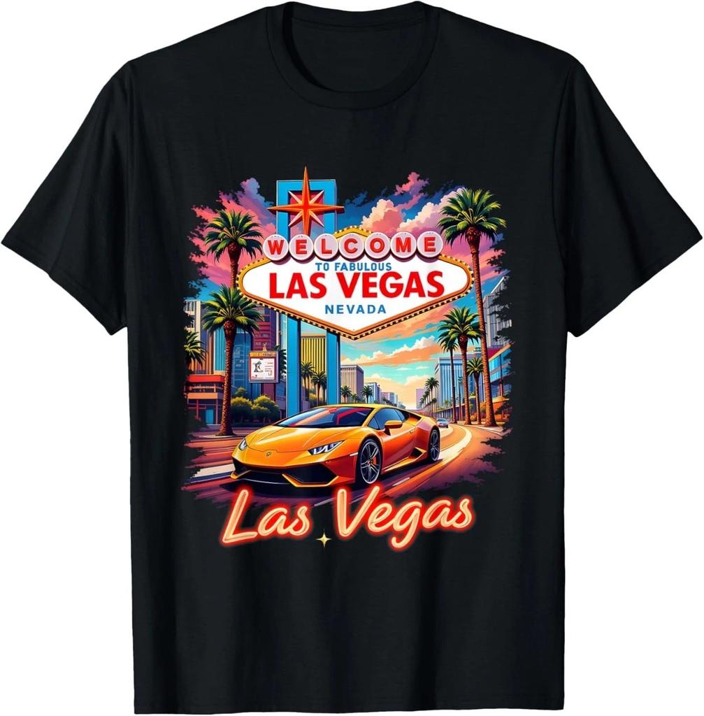 Nevada Las Vegas Souvenir Viaggio Vacanza 2026 T-Shirt NERA 1407