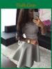 Elegant Summer Womens Lace Party Cocktail Mini Dress With Short Skater Sleeves