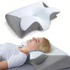 Memory Foam Pillow Cervical Orthopedic Pillow 2 in 1 Ergonomic Contour Orthopedic Pillow for Neck Pain SMZT003