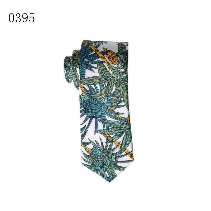 Printed Wedding Men'S Tie Casual Floral Cotton Tie Men'S Tie