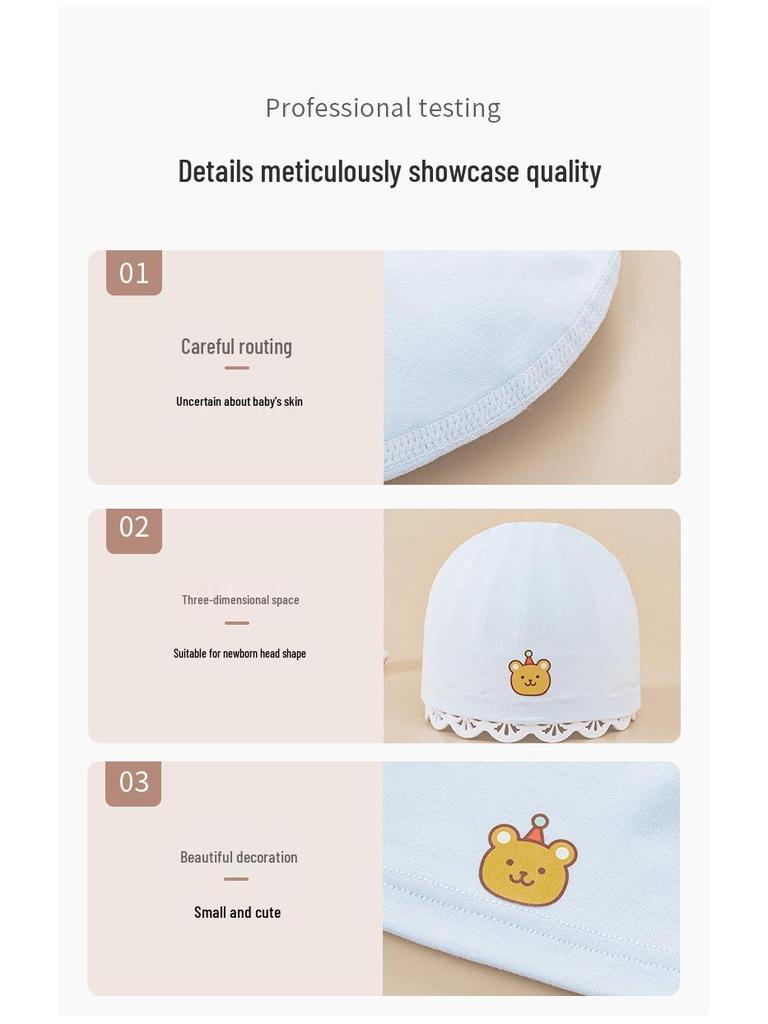 Gorro de Vernix para Recién Nacido: Algodón Puro, Transpirable, Gorro de Bebé sin Costuras para Niños y Niñas, Perfecto para Primavera, Otoño, Invierno