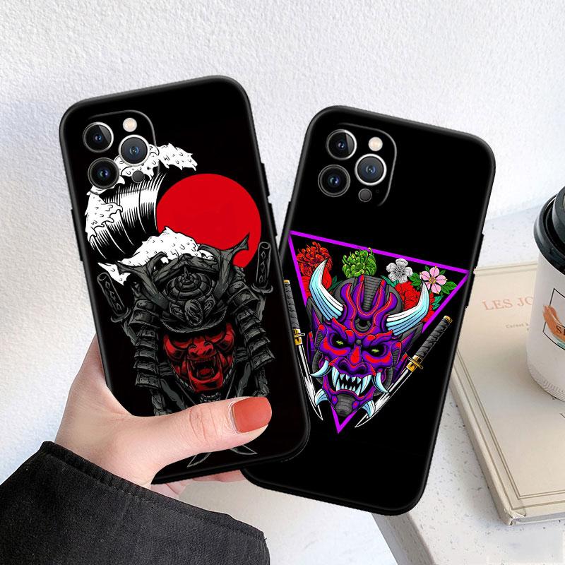 MY17 Japan Samurai Mask Phone Case for Samsung Galaxy A11 A12 A13 A15 A52S A53 A55 A56 A70 A71 A72 A73 F06 F16 F56 S10 Plus S10e