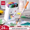 Deli Soft-Tip Liquid Acrylic Marker Set