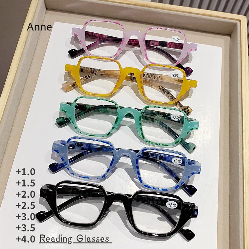 Square Computer Reading Glasses Frame Fashion Europe&America Anti-Blue Light Presbyopia Eyeglasses +1.0+1.5+2.0+2.5...+4.0 gafas