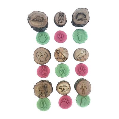 Animal Tracks Stamps Wodden Crafts