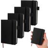 Banban 4 Pcs Leather Pocket Notebook A7 Note Book Pocket Hardcover Notepad 3 X 4 Inch Mini Notepad Tiny Lined Journal Notebook W