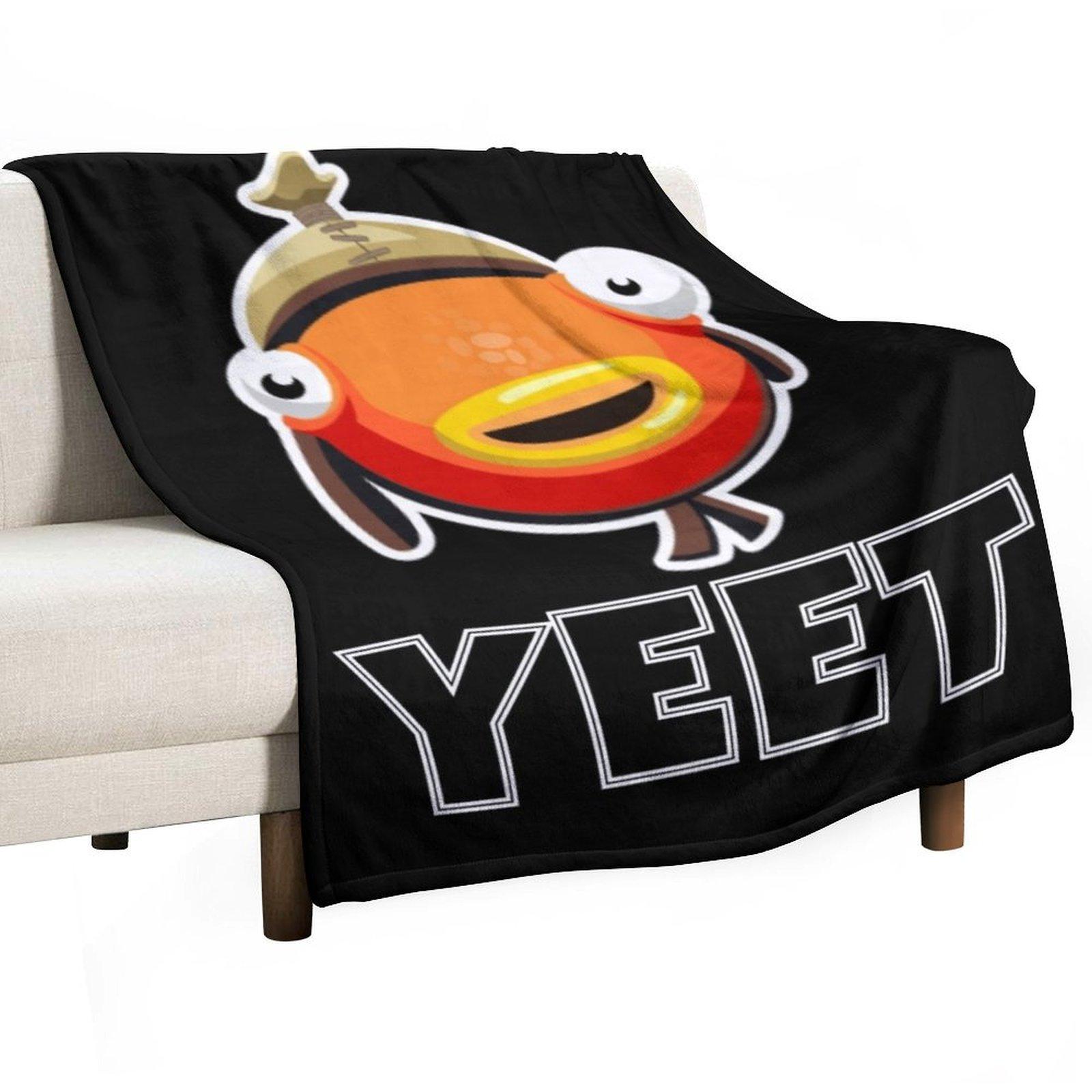 yeet fishstick Throw Blanket Hair Plaid Multi-Purpose heavy to sleep Blankets 30x40in