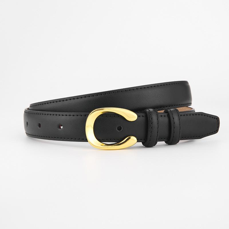 Genuine Leather Womens Belt Business Casual Designer Accessory For Office Wear