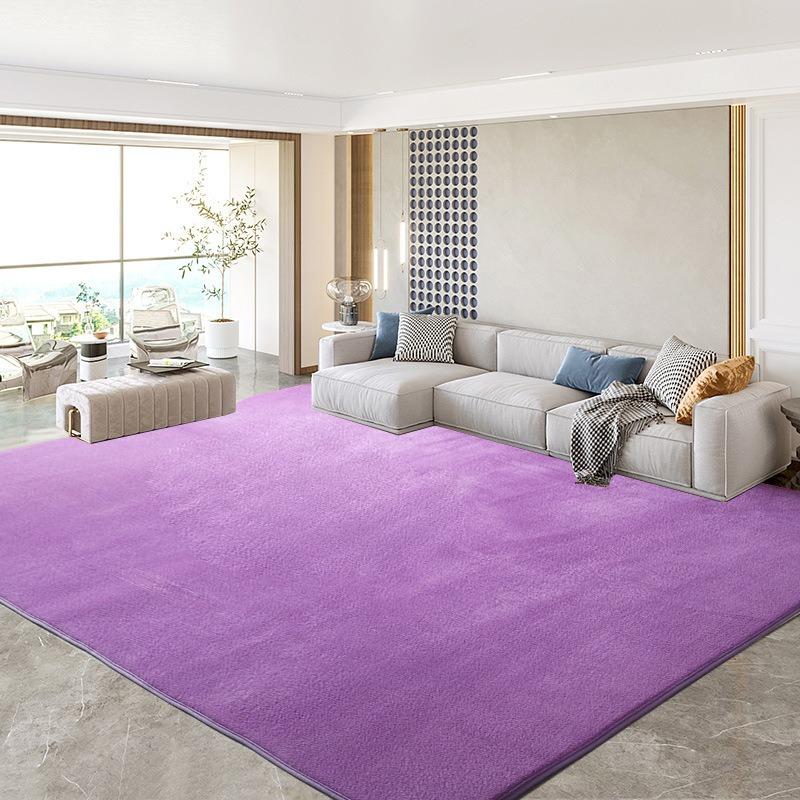 Soft Coral Fleece Carpet For Living Room Sofa Coffee Table Rug Kids Bedroom Soundproof Mat Balcony Cushion Home Decor Gray