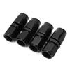 4 Stück Universeller gerader AN6 -6AN drehbarer Schlauchanschluss-Adapter Polierte Oberfläche