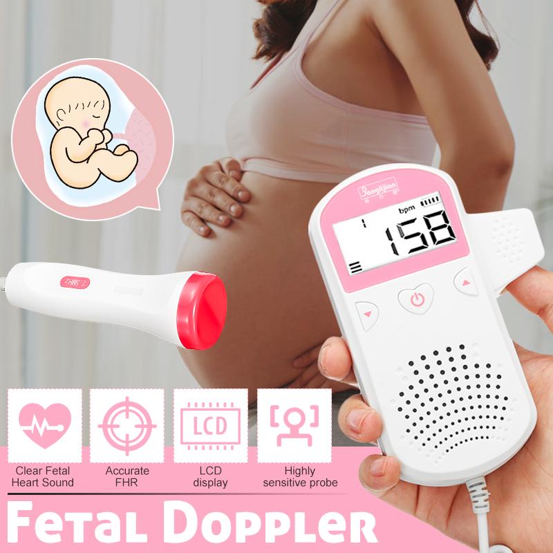2.0Mhz 240BPM Fetal Doppler Baby Clear Heart Sound Monitor Heartbeat ...