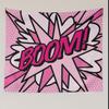 BOOM  WOW Comic City Tapestry Pop Art Style Wall Hanging for Birthday Decor Dorm Living Room High Quality 2D Flat Print Design
