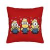 Cartoon M-Minions Christmas Pillowcase Soft Polyester Cushion Cover Gift  Throw Pillow Case Cover Home Zippered 40*40cm