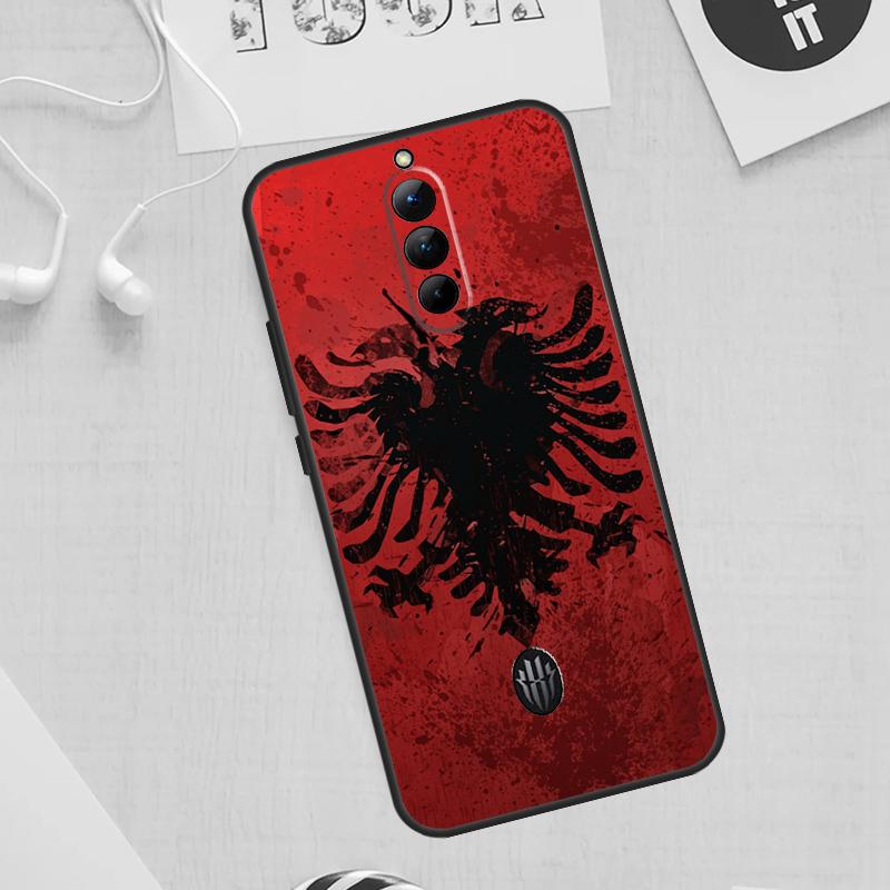 Albania Flag Eagle Case For ZTE Nubia Red Magic 11 10 9 8 8S 9S 10S Pro Plus 6 7 6S 7S For RedMagic 10 Air Cover