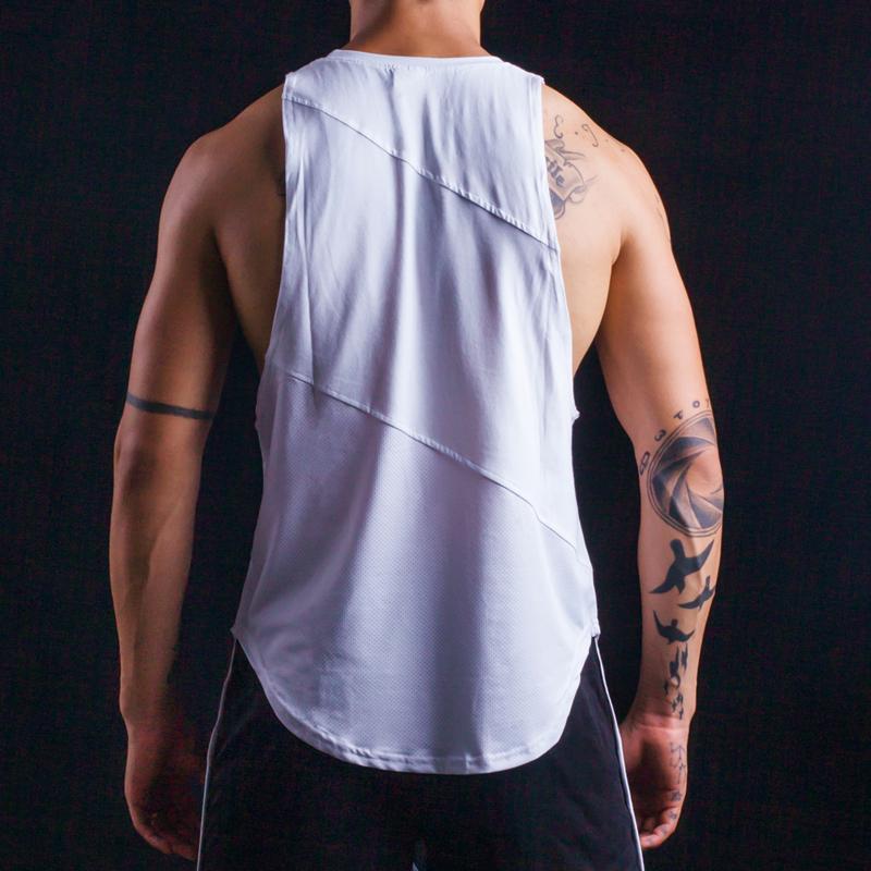 Muscleguys Mens Soild Long T-Shirt Muscle Brand Fitness Bodybuilding Workout Clothes Man Cotton Blank Man T Shirt Men Tops