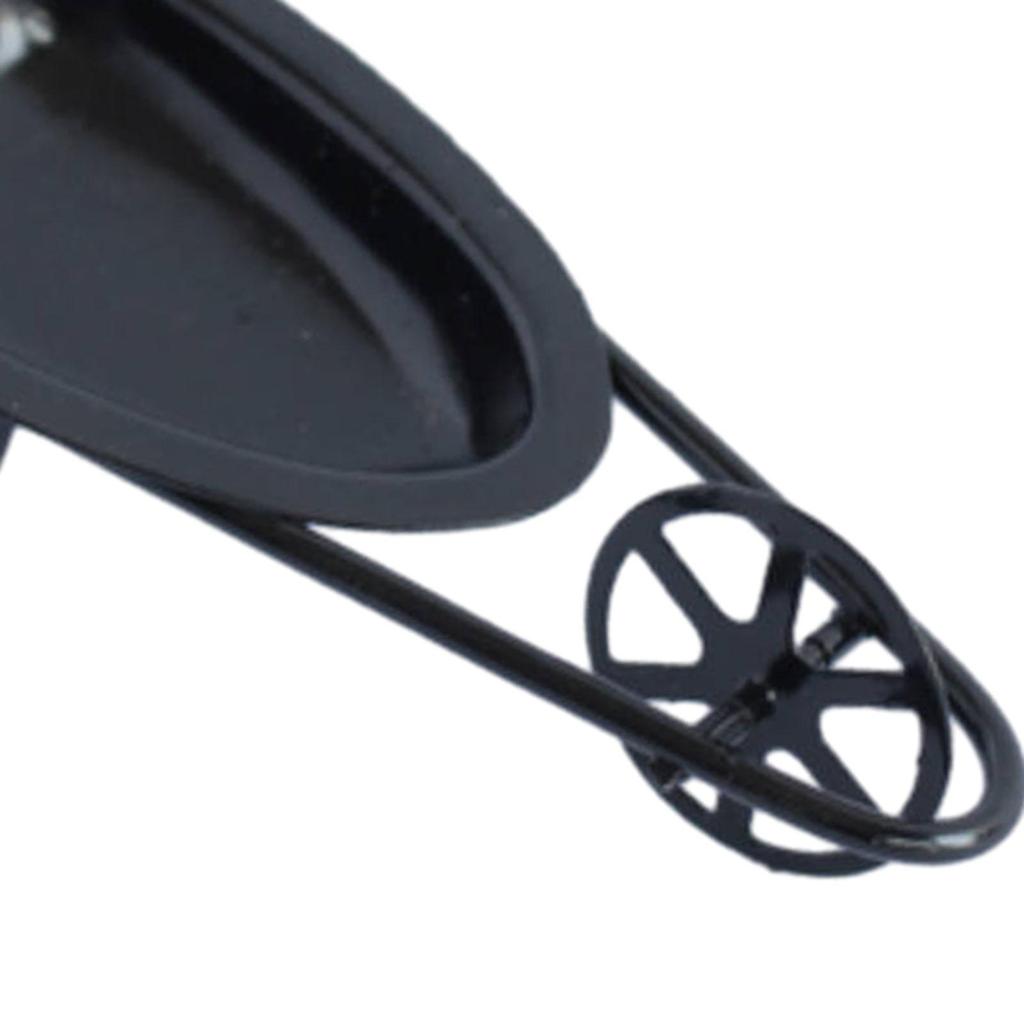 1:12 Dollhouse Wheelbarrow Model Kids Pretend Play Toy, Simulated Scenes Miniature Garden Cart for Building Layout