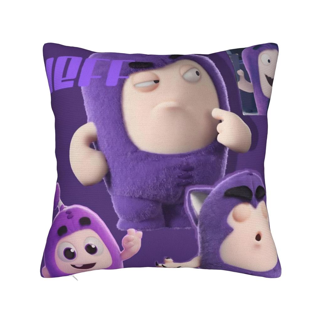 O-Oddbods Pillowcase Merch Printed Cushion Cover Decorations Throw Pillow Case Cover Home Multiple Sizes