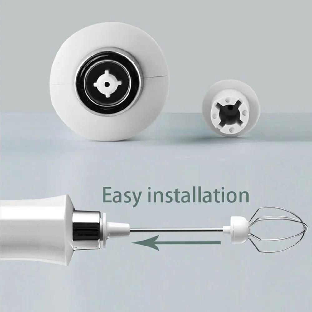 USB Electric Milk Frother Handheld Blender Whisk Mixer Wireless Egg Beater Foamer Kitchen Tools for Coffee Cooking Baking Mixing