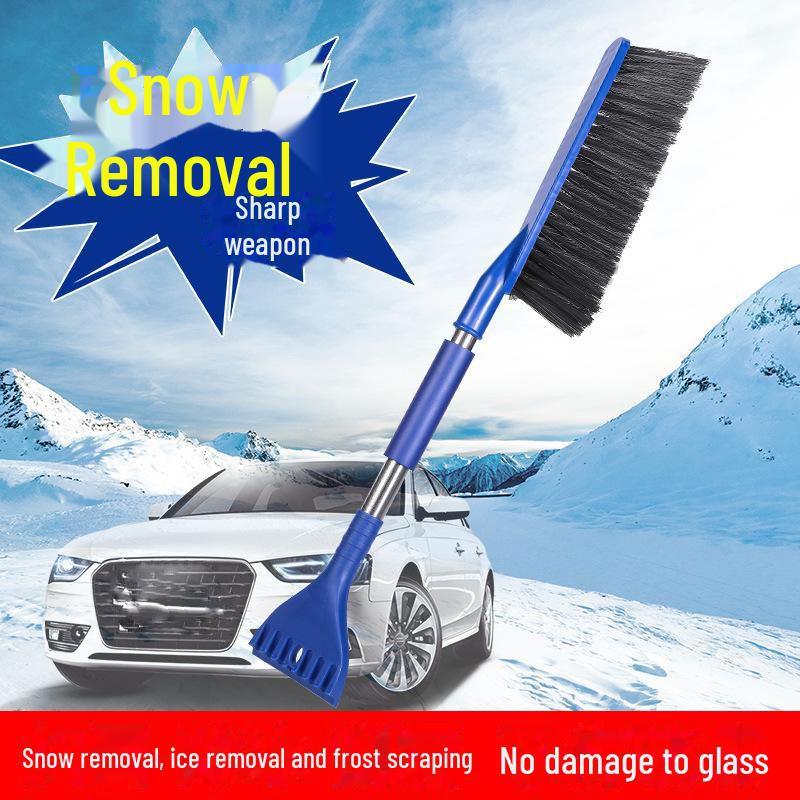 

Two-in-One Car Snow Removal Tool: Deicing and Snow Sweeping Brush with Shovel for Glass Defrosting Snow removal brush синій