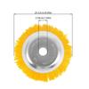 8 Inch Nylon Wire Weeding Head Steel Wire Wheel Rotary Weed Brush  Lawn