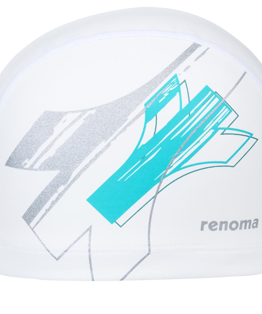 Lenomasuyeongbog Adult Geometric Urethane Coated Swim Cap White Ro-Rc2G723-Wh