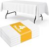 Thick Waterproof Disposable Plastic Tablecloth - Oil & Leak-Proof for Parties and Outdoor Dining