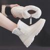 40 Size Autumn and Winter Korean Version Velvet Thickened High-top Shoes High Value Versatile Trend Snow Boots