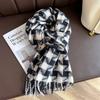 Winter Thick Warm Scarf Women Cashmere Shawl and Wraps Pashmina Neckerchief Bufanda Female Classic Plaid Tassel Echarpe