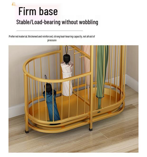 Elegant Wrought Iron Umbrella Stand for Entryway