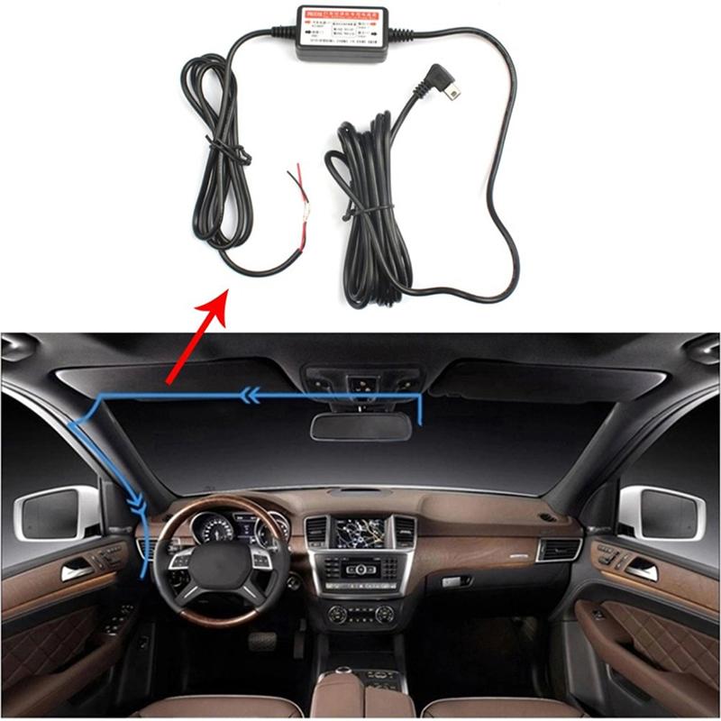 

Новый мини / микро USB порт кабель автомобильное зарядное устройство комплект понижающий кабель 12v до 5v для камеры рекордер DVR эксклюзивный блок питания