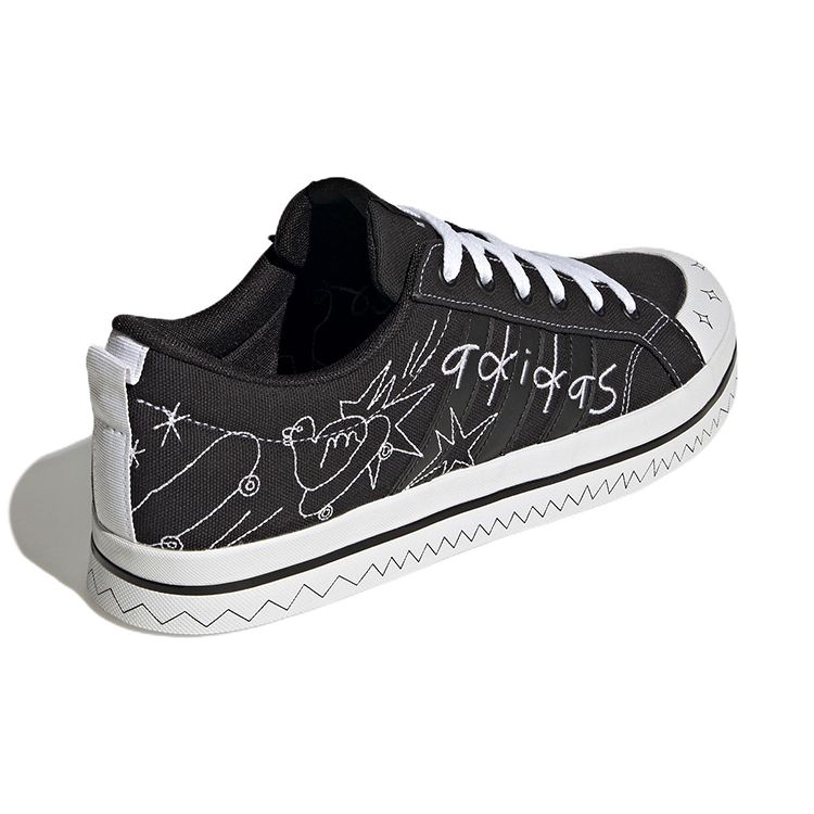 Adidas Bravada Logo Stickerei Unisex Sneaker Schwarz HP3167