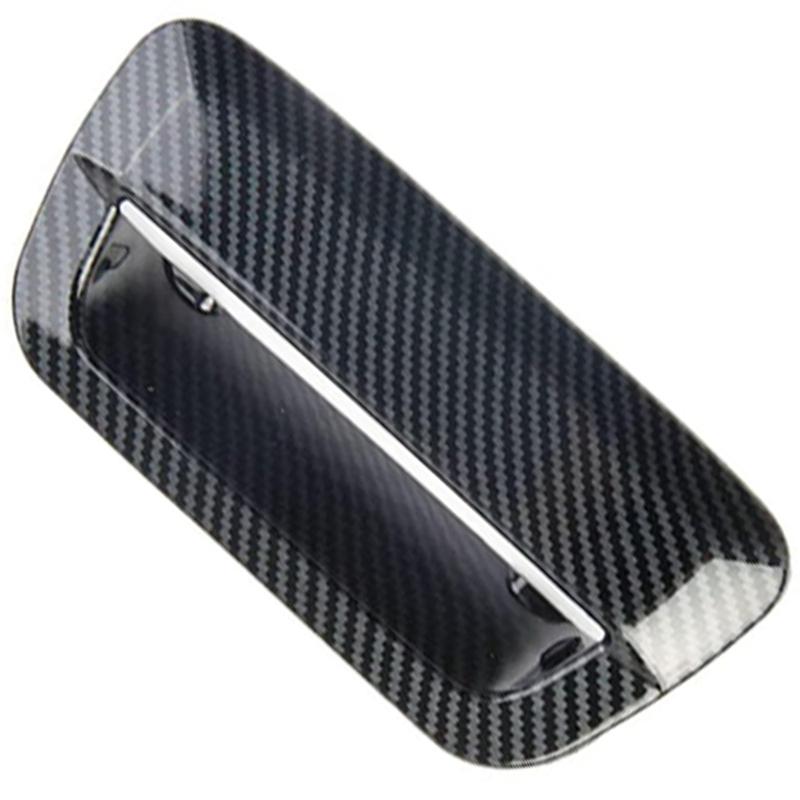 For Dodge Durango 2014 2015 2016 2017 2018   Carbon Fiber Look Rear Trunk Door Handle Bowl Trim Decorative Accessories