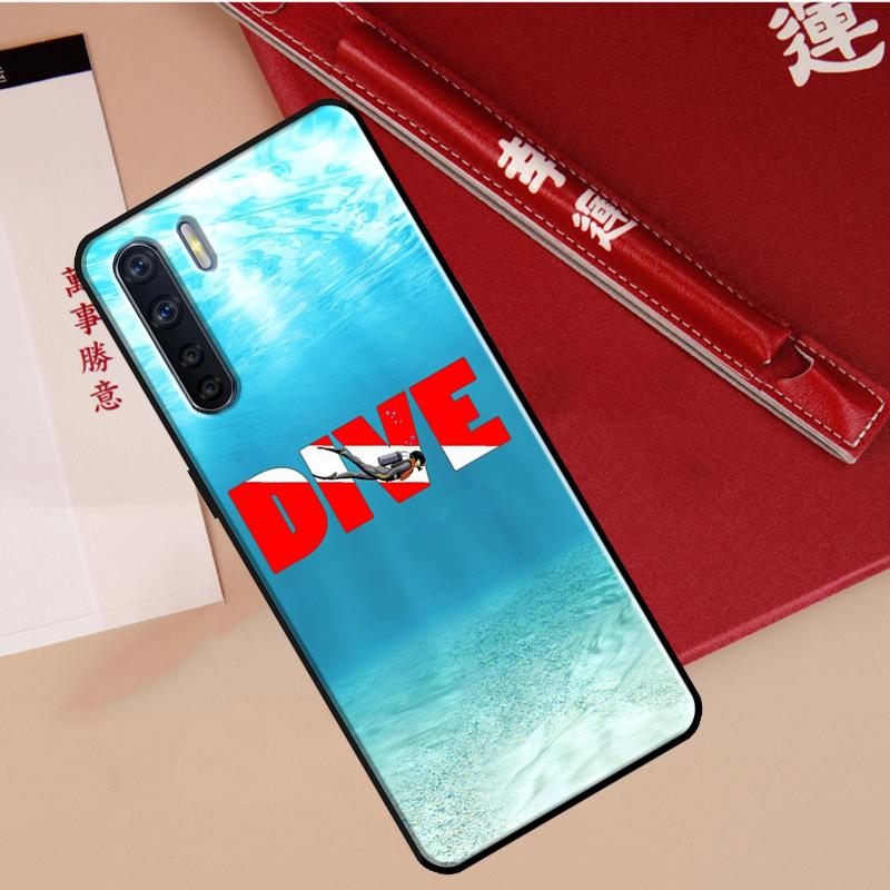 Diver Down Scuba Case For Oppo A40 A78 A54 A74 A94 A17 A57 A77 A76 A16 A96 A18 A60 A80 A38 A58 A98 A15 A5 Pro