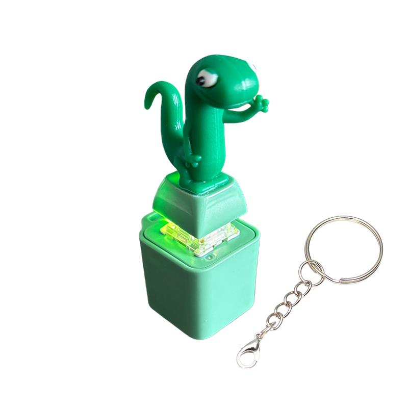 Portachiavi Giocattolo Fidget Tastiera Anatra e Rana, Clicker Fidget Rana con Luce LED, Giocattolo Antistress e per Rilevare l'Ansia per Adulti