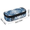Pencil Bag Printed Wear Resistant Polyester Easy Open Zipper with Main Pocket Mesh Layer and Removable Pen Divider for Boys Girls