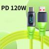 240W Super Fast Charging Cables 6A PD Type C Digital Display High-speed Data Transfer Cord USB Type-c To C Wire For IPhone 17Pro