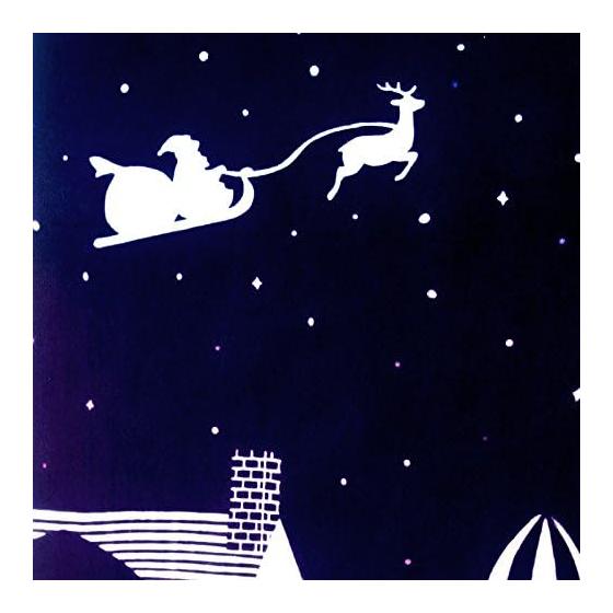 Edoten Todaya Shoten Rientz Tenugui Christmas Eve Approx. 37x98cm 100% Cotton